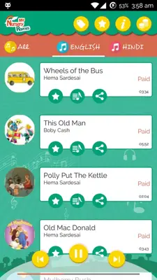 NurseryRhymes android App screenshot 1